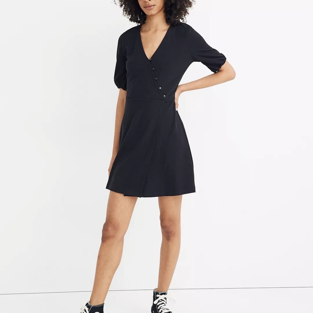 Madewell Cross-Front Button Dress NWT